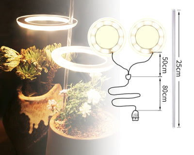 GrowHalo - Angel Three Ring Grow Light For Indoor Plants